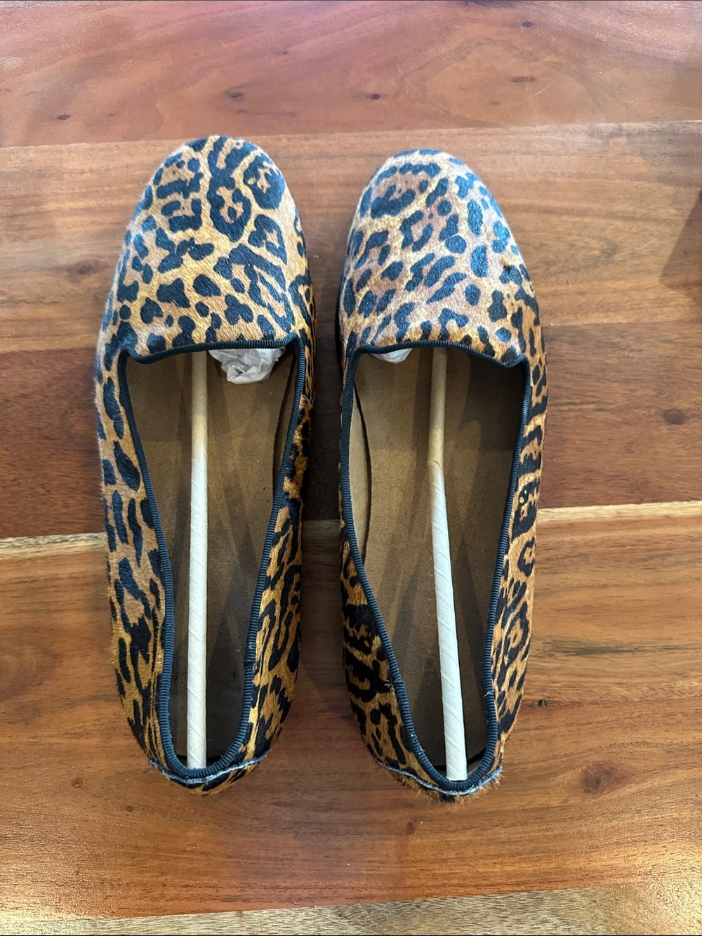 Aerosoles Leopard Print in Leather Calf-Hair Women's Flats - Brown/Black